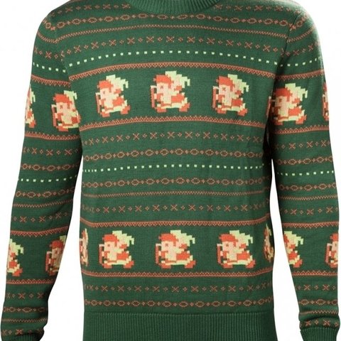 Zelda - Link Knitted Christmas Sweater Green