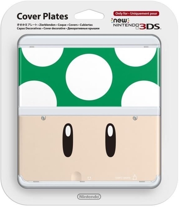 Cover Plate NEW Nintendo 3DS - Green Mushroom