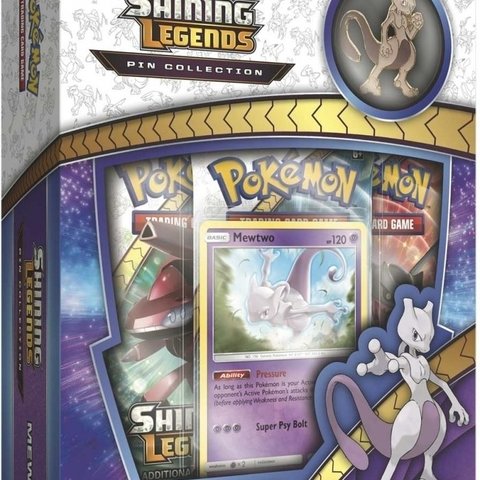 Pokemon TCG Shining Legends Mewtwo Pin Collection