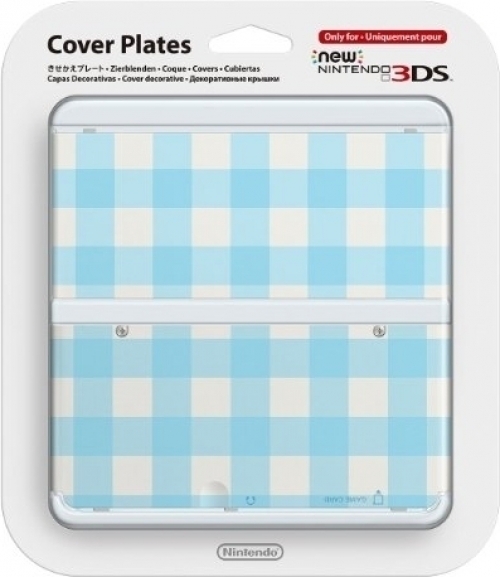 Cover Plate NEW Nintendo 3DS - Ruit Blauw
