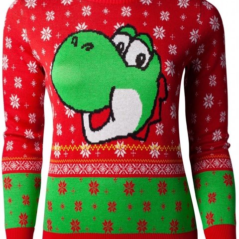 Nintendo - Super Mario Yoshi Knitted Christmas Sweater