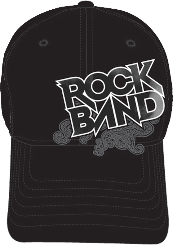 Rock Band Black Flex Cap