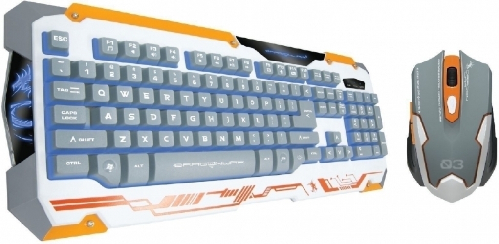 Dragon War Sencaic Mouse + Keyboard (azerty) White Edition