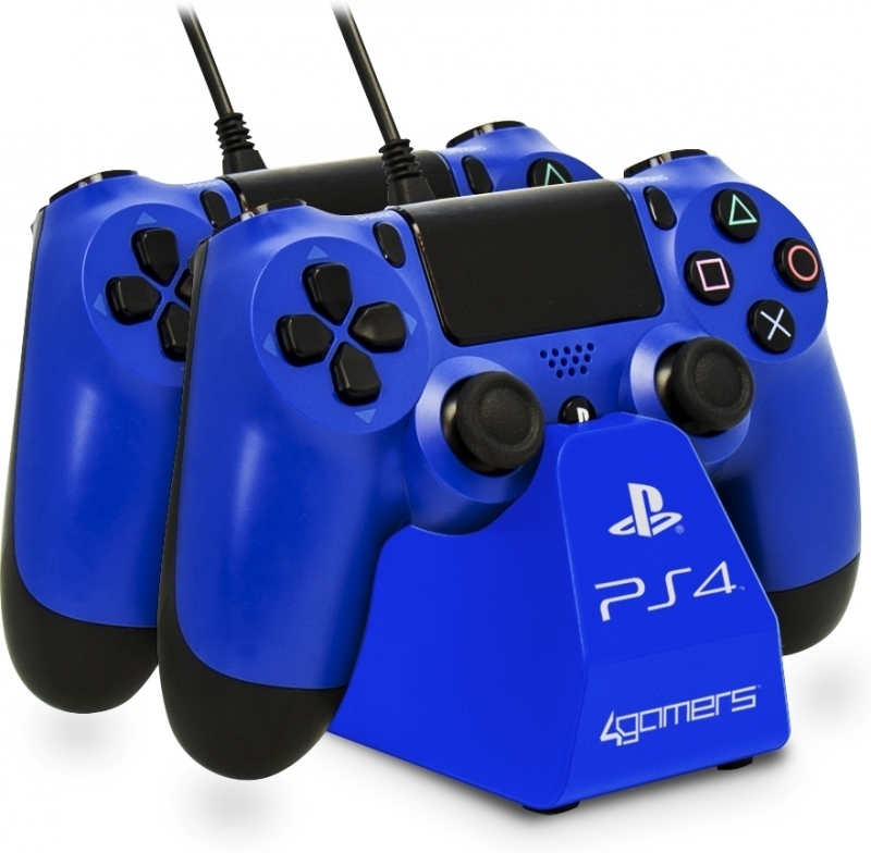 4Gamers Dual Charge & Stand (Blue)
