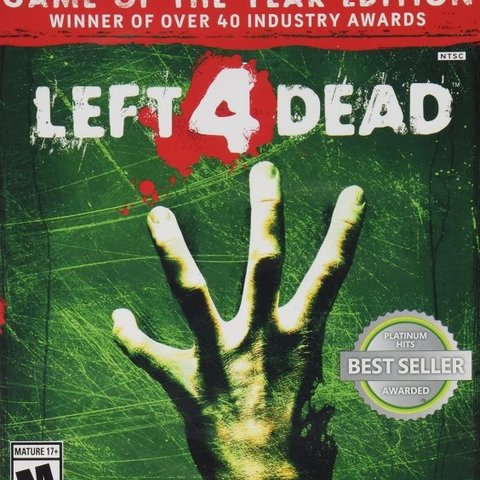 Left 4 Dead Game of the year (platinum hits)