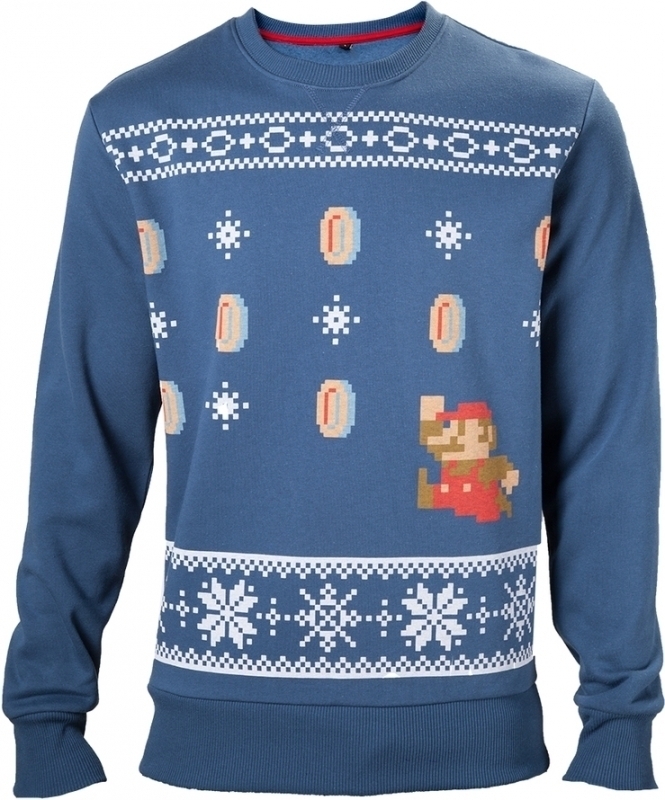 Nintendo - Mario Christmas Sweater Blue