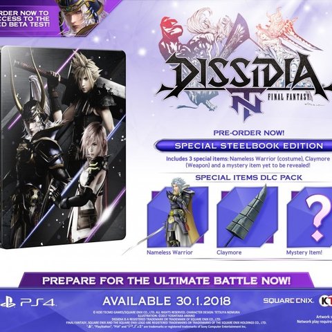 Dissidia Final Fantasy NT Special Steelbook Edition
