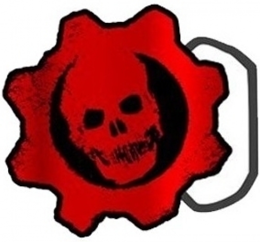 Gears of War Crimson Logo Belt Buckle