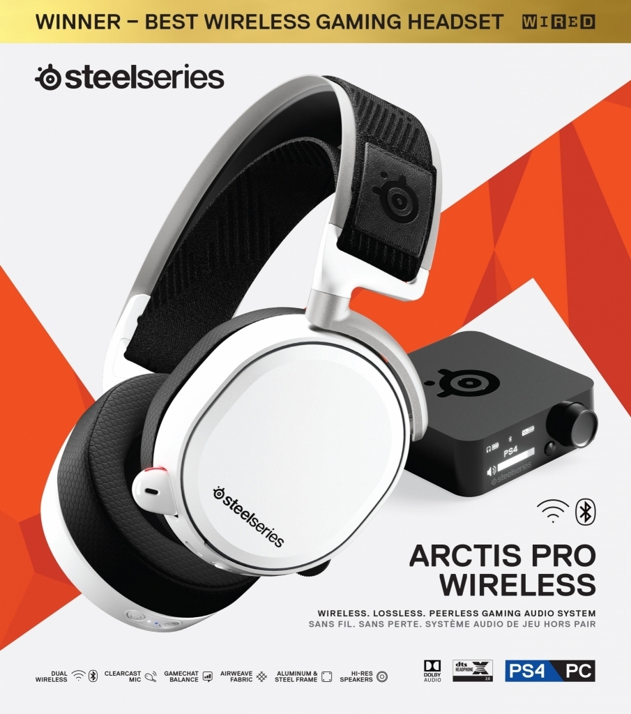 SteelSeries Arctis Pro Wireless Headset (White)