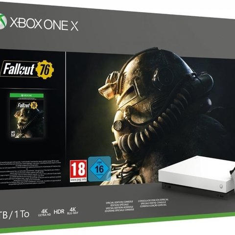 Xbox One X Console 1 TB + Fallout 76 (Robot White Special Edition)