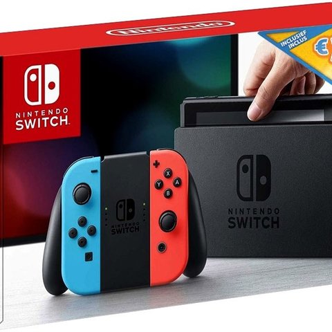 Nintendo Switch - Red/Blue + €35 E-Shop Tegoed
