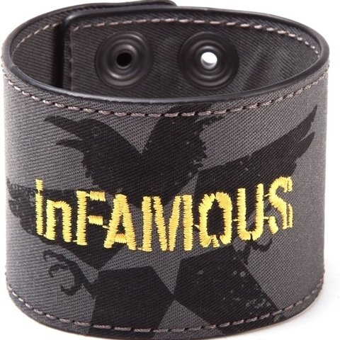 Infamous Second Son - Denim Logo Wristband