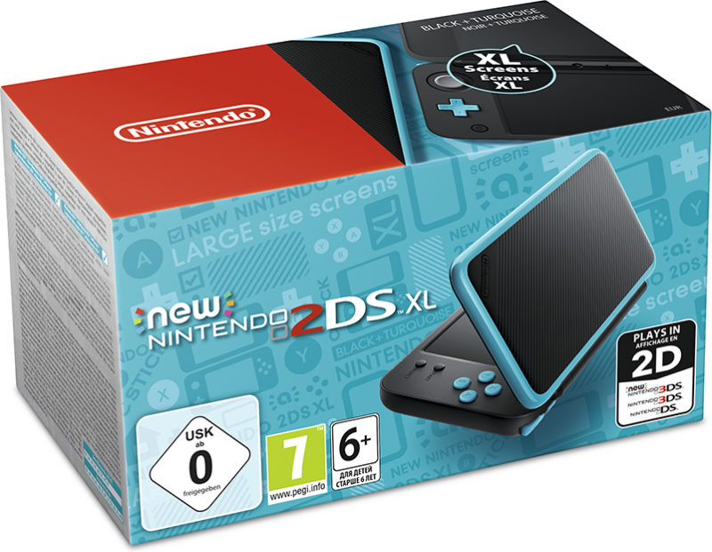 New Nintendo 2DS XL (Black/Turquoise)