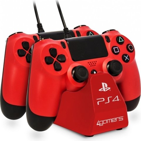 4Gamers Dual Charge & Stand (Red)