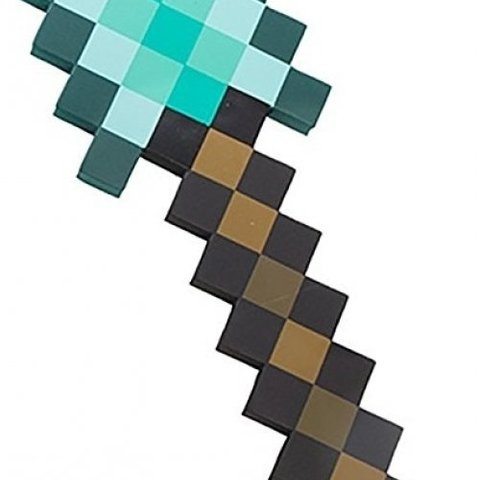 Minecraft Foam Diamond Shovel