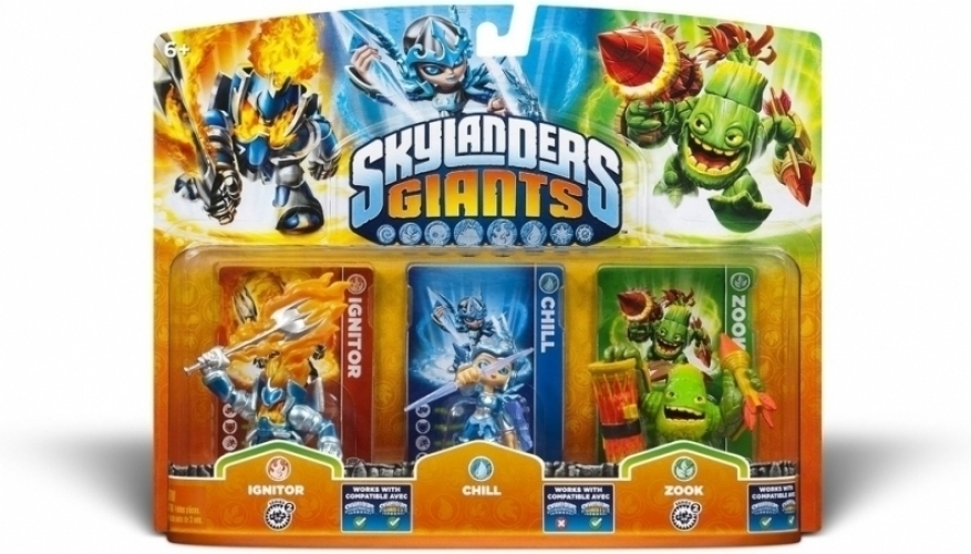 Skylanders Giants 3 Pack (Ignitor/Chill/Zook)