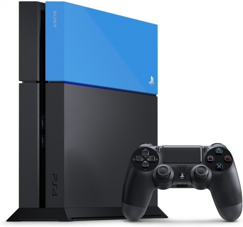 Sony PS4 Custom Faceplate - Aqua Blue