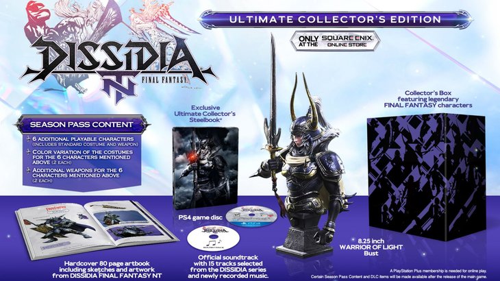 Dissidia Final Fantasy NT launches next January, you can poke your eye out with its collector's edition