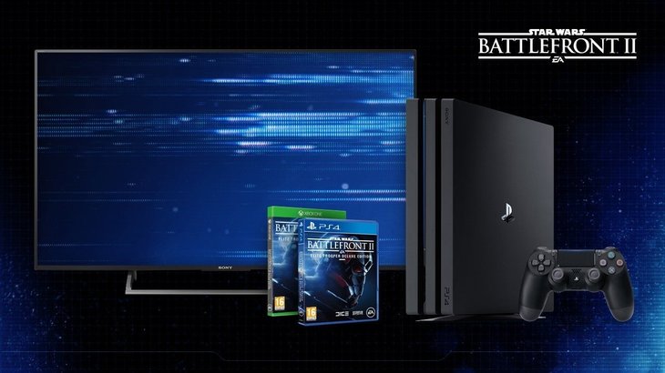 Win a 4K TV, PS4 Pro and Star Wars Battlefront II: Deluxe Edition