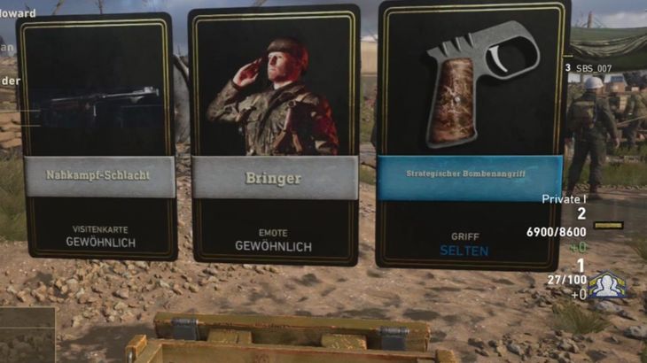 This is what Call of Duty: WWII loot boxes falling from the sky looks like