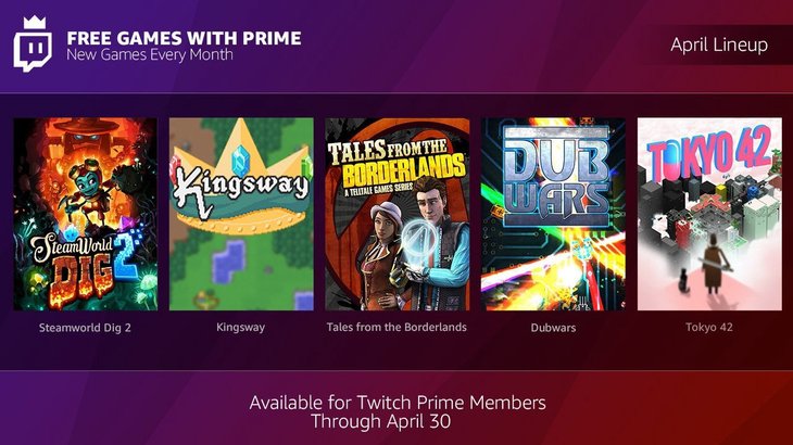 Twitch Prime free games for April include Steamworld Dig 2, Tales from the Borderlands, more