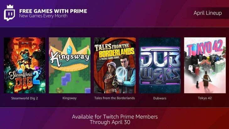 April 2018 Free Games With Twitch Prime Now Available, Featuring Tales from the Borderlands