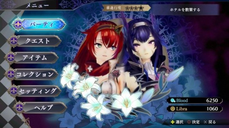 Nights of Azure 2 details battle party and level up system