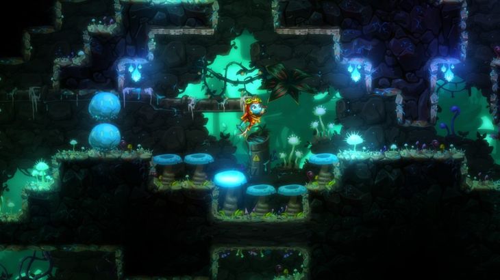 Steamworld Dig 2 launch trailer highlights the beauty and danger of its underground world