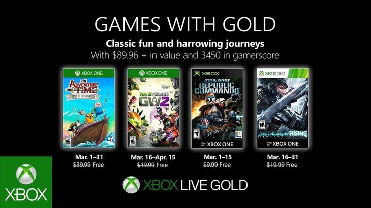 Plants vs. Zombies Garden Warfare 2 Headlines March's Xbox Live Games With Gold
